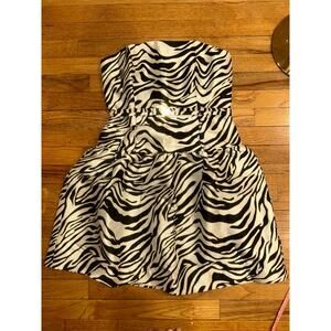 Black mini dress size 4 cross back French connection